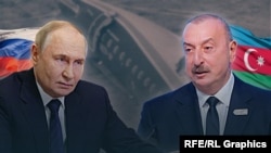 Владимир Путин и Ильхам Алиев. Коллаж