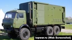 Комплекс РЛК-МЦ «Валдай» в походном положении, скриншот с сайта topwar.ru