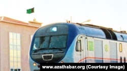 Türkmenistanyň demirýol stansiýasy (Arhiw suraty) 