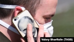 Росіянин у Новомосковському карантинному центрі, куди поміщають людей з підозрою на коронавірус