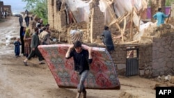 تخریبات ناشی از سیلاب ها در ولایت غور 