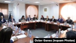 Plenul CSM în prezența președintelui Klaus Iohannis.
