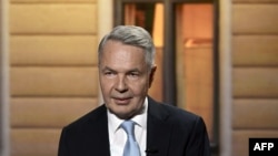 Пекка Гаавісто, колишній міністр закордонних справ Фінляндії, кандидат від Зеленої ліги VIHR на виборах президента-2024. Під час виборчих дебатів у Гельсинки. 24 січня 2024 року