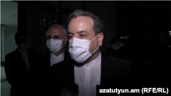 Իրանի ԱԳ փոխնախարար Աբբաս Արաղչին զրուցում է «Ազատության» հետ։ Երևան, 30-ը հոկտեմբերի, 2020թ.
