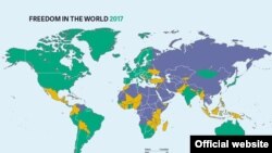 "Фридом Хаустун" 2017-жыл үчүн картасы.