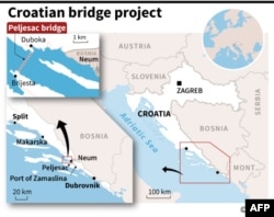 BiH se protivi izgradnji zbog neriješene granice na moru sa Hrvatskom, ali i što smatra da neće imati pristup otvorenom moru