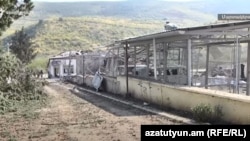 Մարտակերտի զինվորական հոսպտալը հրետակոծությունից հետո