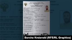 Илустрација изработена од Радио Слободна Европа на е-визата која ја добил Бојчевски за привремен престој во Руската Федерација