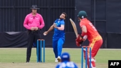 افغانستان او زمبابوې د لوبې پر مهال 