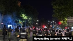 Forcat policore në Beograd.