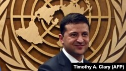 Володимир Зеленський під час зустрічі з генеральним секретарем ООН у штаб-квартирі Організації, вересень 2019 року (ілюстраційне фото)