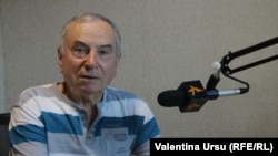 Valeriu Darie în studioul Europei Libere la Chișinău