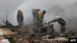 После крушения Boeing-747 в селе Дачи-СУ. 16 января 2017 года.