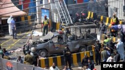 په پاکستان کې تر دې وړاندې هم پر پولیسو وخت په وخت بریدونه ترسره شوي دي: پخوانی انځور 