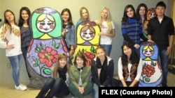 Russian students participating in the FLEX program have shared their experiences with new friends in the U.S., like at this Russian Festival in Kalamazoo, Michigan, in 2013. 