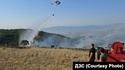 Sjeverna Makedonija - požar u blizini Blace, 6. i 7. jula 2025.