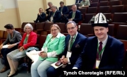 АлтайМУнун ректору Сергей Бочаров (оңдо - биринчи). Барнаул. 12.9.19.