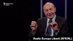 Traian Băsescu în studioul Europei Libere la Chișinău