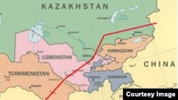 Merkezi Aziýa bilen Hytaýyň arasynda gurlan gaz geçiriji. "neftegaz.ru" neşiriniň suraty.