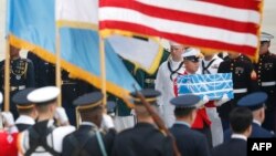 На базі Осан зустрічають останки загиблих американських військових, 27 липня 2018 року