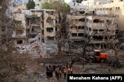 Иранның шабуылынан Тель-Авивте қираған көпқабатты үй. 16 маусым, 2025 жыл.