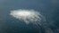 Gas bubbles from the ruptured Nord Stream 2 pipeline leak to the surface of the Baltic Sea near Bornholm, Denmark, in September 2022. 