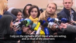 Moldovan Presidential Candidates Cast Their Votes