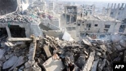 Efectele atacurilor recente ale armatei israeliene asupra Fâșiei Gaza. 29 octombrie, 2025.