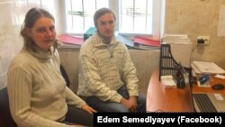 Natalya Kharchenko and her husband, Andriy Vinohradov (file photo)