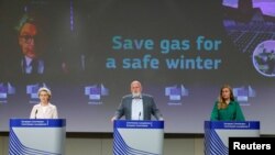 Conferința de presă a Uniunii Europene după anunțul de miercuri, Bruxelles, 20 iulie 2022.