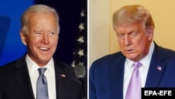 Joe Biden (stânga) și Donald Trump