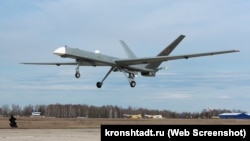 Российский ударно-разведывательный беспилотник «Орион». Скриншот с официального сайта производителя kronshtadt.ru