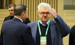 Радник Секретаря РНБО з питань реінтеграції і відновлення Донбасу Сергій Сивохо під час третього етапу четвертого з’їзду партії «Слуга народу». Київ, 15 лютого 2020 року