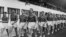 Parada e futbollistëve shqiptarë në hapje të Ballkaniadës, më 6 tetor 1946.