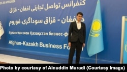 Айнуддин Муради Ауғанстан мен Қазақстан бизнес-форумында жүр. Астана, 25-26 сәуір, 2024 жыл (Айнуддин Мурадидің жеке архивіндегі фото)