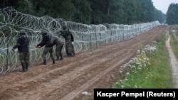 سیم خاردار در مرز پولند