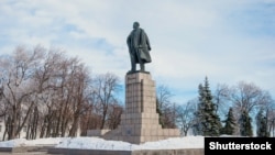 A monument to Vladimir Lenin in the Russian city of Ulyanovsk. A growing number of Chinese visitors are traveling to the area due to its importance in history as the birthplace of the Soviet leader, whose birth name was Vladimir Ilyich Ulyanov. 