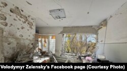 Spitalul de copii din Herson după atacul artileriei rusești asupra sa din dimineața zilei de 29 octombrie 2025