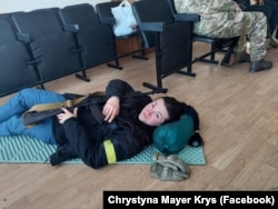 У лютому 2022 року Христина вступила до лав ТрО Києва