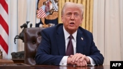 Predsednik SAD Donald Tramp najavio je visoke carine za Meksiko, Kanadu i Kinu koje bi mogle da izazovu trgovinski rat. Fotografija 23. januar 2025.