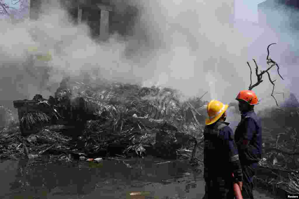 Казага булган урында эшләүче коткаручылар