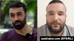 Alişer Sahatow (çepde) we Abdulla Orusow
