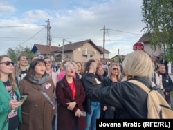 Un concert în sprijinul activiștilor din Novi Sad a fost organizat pe 15 aprilie în fața închisorii districtuale Klisa din Novi Sad.