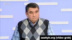 Эрик Асаналиев "Азаттыктын" Бишкек студиясында, 6-октябрь, 2017-жыл. 