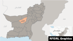 د بلوچستان د خاران نقشه