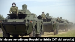 Примопредавање на преостанатите тенкови Т-72МС и оклопни извиднички возила БРДМ-2МС кои Русија претходно ѝ ги донираше на Србија. 