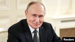 Прэзыдэнт Расеі Уладзімір Пуцін на Пецярбурскім міжнародным эканамічным форуме, 18 чэрвеня 2025 году