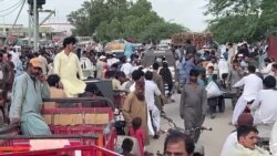 له کراچۍ وطن ته روان افغان کډوال وايي په نیمه بیه د کور سامانونه خرڅوي