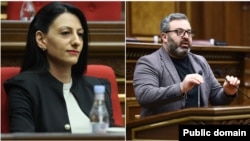  Анаит Манасян, омбудсмен Армении, и Гарник Даниелян, депутат фракции «Армения» в парламенте 