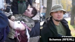 Богдан Лысенко, слева — кадр из сюжета НТВ